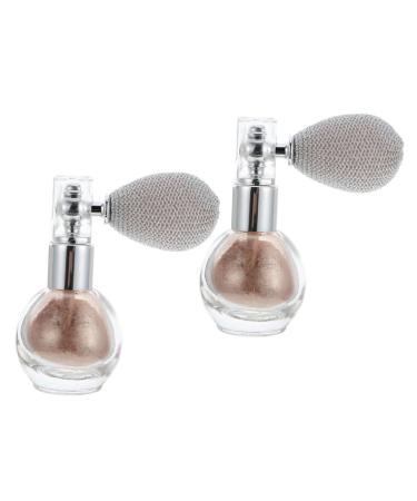 Balacoo 4 Pcs Spray Glitter Sparkle Powder Spray Sprayer Bottle Highlight Bottle Face Makeup Glitter Sparkle Spray Face Spray Bottle Highlighter Spraying Supply Glass Bottle Make up