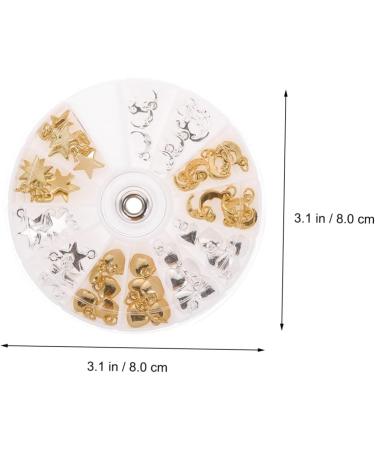 DOITOOL 4 Sets Nail Pendant Nail Jewelry Diy Nail Accessories Nail Charms Rivet Nail Jewels Resin Tools Black Horns Headband Manicure Kits Nail Kit Rhinestone Trim Alloy Hole Drill - Buy Online on GoSupps.com