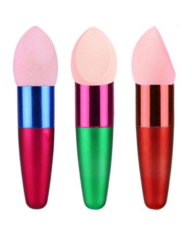 1PC Cosmetic Brushes Liquid Cream Foundation Concealer Sponge Lollipop Brush For Women (Random Colors)