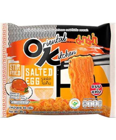 MAMA Oriental Kitchen Salted Egg Flavour Stir Fried Instant Noodles 85g (Pack of 20) - Buy Online on GoSupps.com