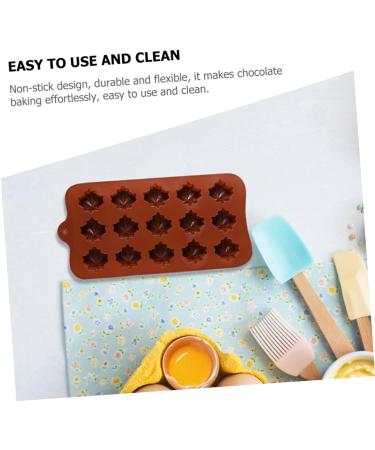 Alipis 2pcs Chocolate Mold Easter Cookie Mold Silicone Baking Molds Easter Egg Candy Mold Kitchen Chocolate Baking Molds Fudge Molds Fondant Molds Silicone Molds Lollipop Ice Cube Mold 18.5X11CM Light Brown 2 - Buy Online on GoSupps.com