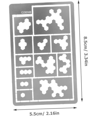 NUOBESTY Floor Painting Spray Paper Stencils Canvas Out Reusable Fabric Stainless Camouflage Cover B As Shown 8.50X5.50X0.20CM - Buy Online on GoSupps.com