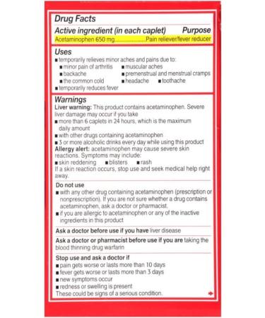 Tylenol 8 Hour Arthritis Pain Reliever 225 Count Extended Release Caplet - Fast-Acting Fever Reducer - Buy Online on GoSupps.com
