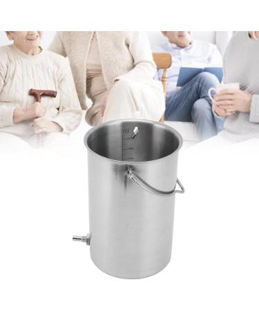 Fdit Stainless Steel Enema Bucket Kit - Eco-Friendly Detox Equipment for Comfortable Use - International Shipping Available - Buy Online on GoSupps.com