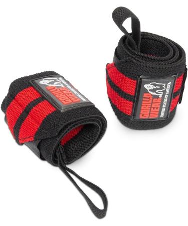 Gorilla Wear Wrist Wraps Pro - Black/Red | Premium Bodybuilding & Fitness Accessory for Enhanced Support - Buy Online on GoSupps.com