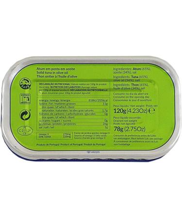 Bom Petiscos Exclusive Portuguese Tuna in Olive Oil 120g Pack of 10 - Buy Online on GoSupps.com