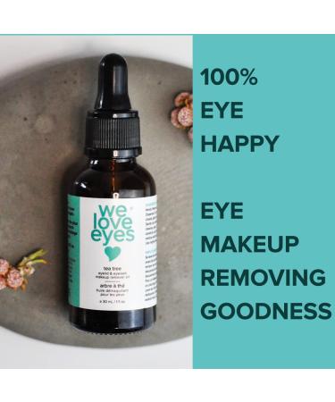 We Love Eyes Tea Tree Makeup Remover Oil - Natural & Cruelty-Free - Buy Online on GoSupps.com