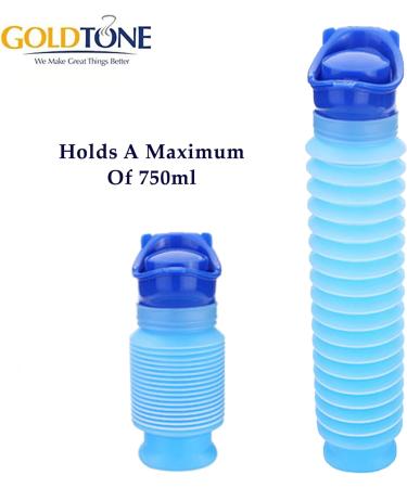 GoldTone Portable Travel Unisex Urinal - 750 ML Leakproof Car Urine Container - Buy Online on GoSupps.com