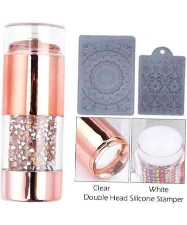Onsinic Nail Art Stamper & Scraper - Double Head Silicone Stamp for DIY Nail Designs | International Shipping Available - Buy Online on GoSupps.com