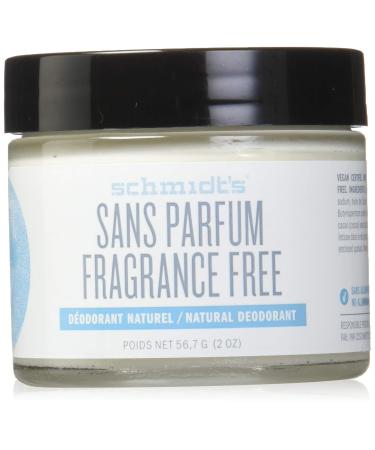 Schmidt's Natural Deodorant Jar Fragrance-Free 2 oz (56.7 g)