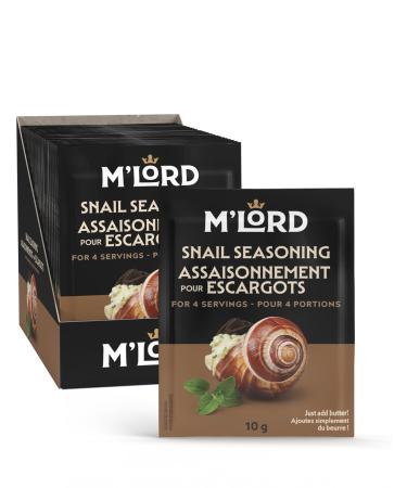 M'Lord Snail Seasoning Escargot Seasoning Mix Delicious Spice Blend Easy Preparation 24 Sachets 240g