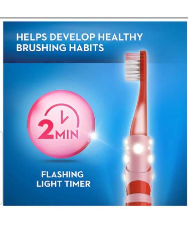 Oral-B Kids Electric Toothbrush with Light-up Timer - Pink - Buy Online on GoSupps.com