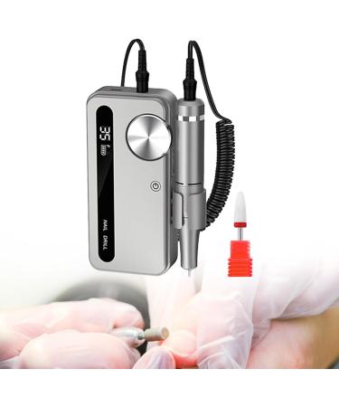 Electric Nail File Tool 35000RPM Nail Drill Machine Manicure Pedicure Polishing for Removing Polishing Black Grey - Buy Online on GoSupps.com