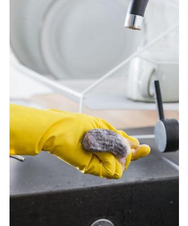 York Steel Sponge Set - High-Performance Stainless Steel Wool for Kitchen Sink Grill & Stubborn Dirt - 6 Extra Fine Pieces - Buy Online on GoSupps.com