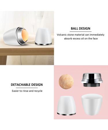 3 short round volcanic stone sticks oil-absorbing face roller for oily skin with volcanic stone roller facial roller cleansing face facial care tool reusable (multi-color) - Buy Online on GoSupps.com