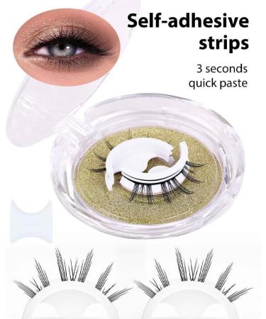 BOKIOESDE Cross Simulated Eyelashes Adapting False And False Easily Removed Multiple Styles Natural Double Repeatedly Non Two pair W12 - Buy Online on GoSupps.com