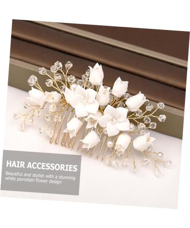 DOITOOL Bridal Hair Comb Bride Wedding Zircon White - Buy Online on GoSupps.com
