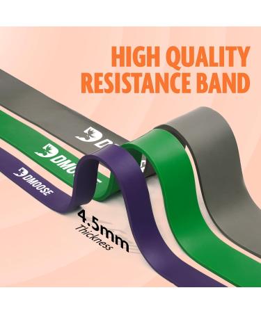 DMoose Pull Up Assistance Bands - Powerlifting Strength Training & Mobility Rubber Bands for Men & Women - Versatile 4 in 1 Workout Solution - Buy Online on GoSupps.com