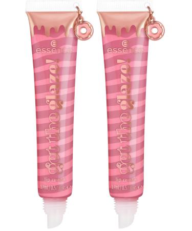 essence get the glaze! lip cream cr me pour l vres protecteur naturel brillant (17ml) (Lot de 2) 17 ml (Lot de 2)