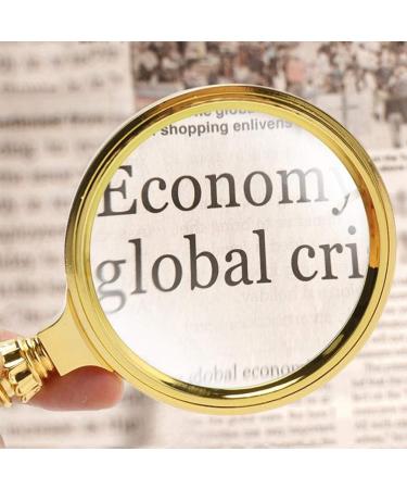 Handheld Magnifier Metal Handle Pocket Magnifier Large 80 Mm 10X Zoom in Lens Sturdy Metal Neck and Rim Quality Real Glass Precision Lens Magnifier Good Times - Buy Online on GoSupps.com