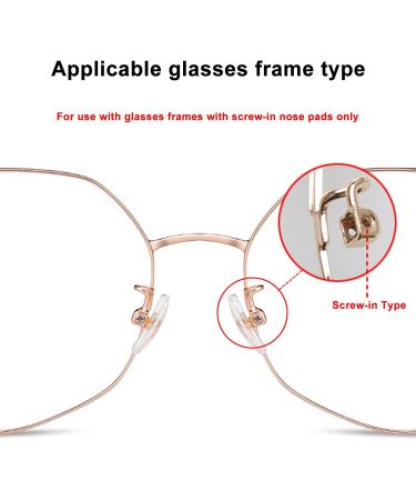 Mr.ZzjOOj Upgraded Soft Silicone Air Chamber Eyeglass Nose Pads - 6 Pairs with Screws and Micro Screwdriver - Buy Online on GoSupps.com