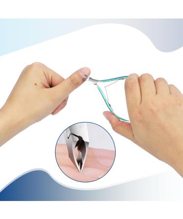 WLLHYF Cuticle Trimmer & Pusher Set - 3PCS Professional Stainless Steel Manicure Pedicure Tool Kit for Fingernails and Toenails - Buy Online on GoSupps.com