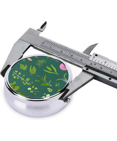 Buy Flowers and Plants Round Pill Box - 3 Compartment Portable Travel Organizer for Medications | International Shipping Available - Buy Online on GoSupps.com