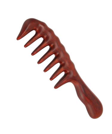 Verdant Touch Sandalwood Massage Combs - Wide Tooth Wooden Hair Comb for Scalp Massage | International Shipping Available - Buy Online on GoSupps.com