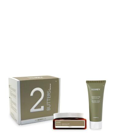 Body & Hand Shea Butter Set - Rejuvenating Butter with Natural Keratin Vitamins A E F - Body Butter for Dry Skin and Normal Skin - Pure African Shea Butter Olive Oil Jojoba Oil - Butter for Women