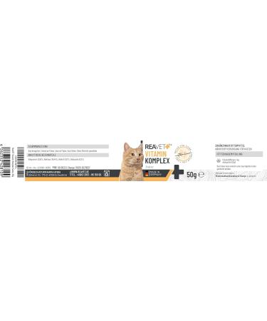ReaVET Vitamin Complex 50g B vitamins for Cats vitamins for Cats Multivitamin Powder for Cats Purely Natural ideal as a Barf supplement - Buy Online on GoSupps.com