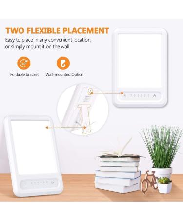 ONOTEC Light Therapy Lamp LED Bright Therapy Light - UV Free 10000 Lux Timer Function Touch Control with 3 Adjustable Brightness Levels Adjustable Bracket Memory Function for Home/Office Use - Buy Online on GoSupps.com