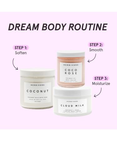 HERBIVORE Cloud Milk Coconut + Maca Body Cream | Fast-Absorbing Moisturizer | 6.6 oz - Shop Internationally for Firming Hydration - Buy Online on GoSupps.com