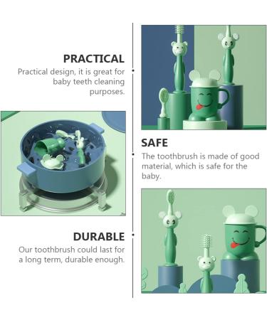 Healvian Baby Toothbrush Set - Soft Silicone Toddler Toothbrushes with Suction Base for Gentle Cleaning - Buy Online on GoSupps.com