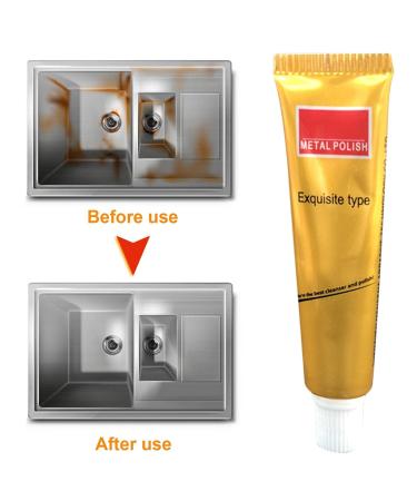 Metal Polish Cream Metal Polishing Paste - Metal Polish Cream Metal Cleaning Paste Stainless Steel/Aluminum/Brass/Copper or Gold Polish Cleaner Dobooo - Buy Online on GoSupps.com