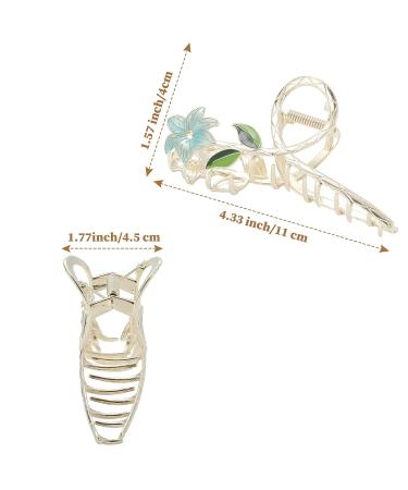 Haimeikang 3 Pcs Flower Metal Hair Clips for Women - Non Slip Tulip Hair Claw Clips Set - Fashion Hair Accessories for Thick Thin Curly Hair - Buy Online on GoSupps.com