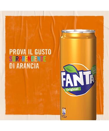 Fanta Original Alcohol-Free Refreshing Drinks with Orange Juice Disposable Box 250 ml + 1 Box of San Benedetto Lemon Iced Tea Sugar Free 330 ml - Buy Online on GoSupps.com