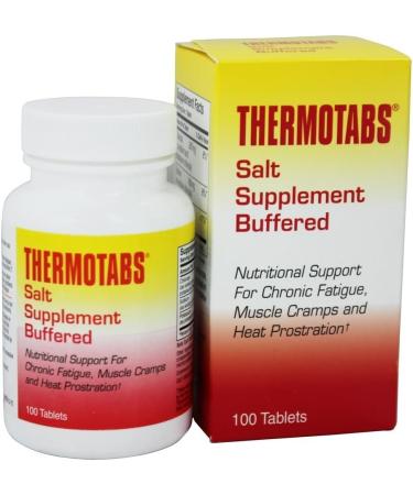 Thermotabs Buffered Salt Supplement - 100 Tablets | Optimal Hydration & Electrolyte Balance for International Shipping - Buy Online on GoSupps.com