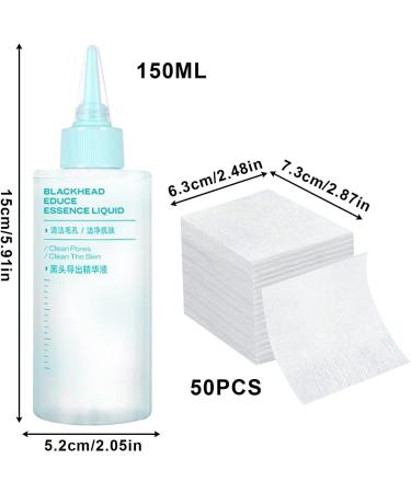Nose Skin Cleansing Liquid Nose Skin Dirt Extraction Liquid 150ml With Pads NonGreasy Refreshing Facial Care For Women - Buy Online on GoSupps.com