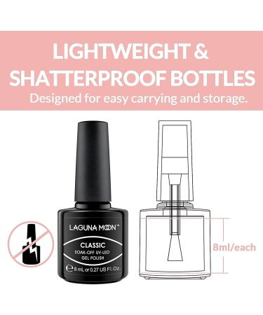 25pc Gel Nail Polish Set Nude Colours with No-Wipe Top Coat Matte Top Coat Base Coat - Soak Off UV Manicure + Pedicure Gift Set Starter Kit for DIY Nail Art + Salon Use Rain On My Parade - Buy Online on GoSupps.com
