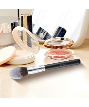 ENERGY Blush Brush for Cheeks with Black Wood Handle Tapered Face Brush with Dense Bristles for Setting Powders Blush Bronzer Contour Blending Buffing Face Makeup Application 400 - Buy Online on GoSupps.com