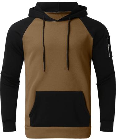 Hanxiulin Men's Training Suit - Adjustable Polyester Jogging Set for Fitness | Sports Clothing in Khaki - Buy Online on GoSupps.com