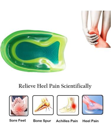 Kids Heel Cups - Shock Absorbing Gel Inserts for Heel Pain Plantar Fasciitis & Ankle Pain | Lightweight & Comfortable (Size 3-7/Women 4-8 - Buy Online on GoSupps.com
