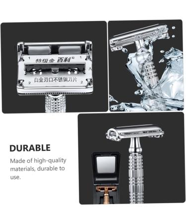Beavorty Manual Double-Sided Razor - Chrome-Plated Alloy Handle for a Superior Shave | International Shipping Available - Buy Online on GoSupps.com