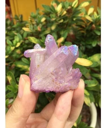 Specimen 2pcswhite Flame Aura Quartz Crystal Cluster Specimen 60-70g ERTEYIN - Buy Online on GoSupps.com