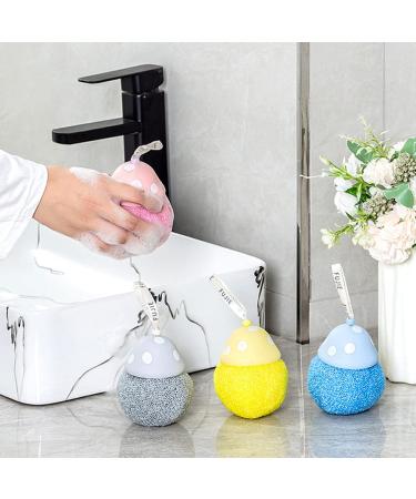 Uonlytech 2pcs Mushroom Bath Balls - Exfoliating Body Scrubbers & Shower Puffs for Spa-like Cleanliness | Ideal Bath Sponge Loofahs for Dry Skin - Buy Online on GoSupps.com