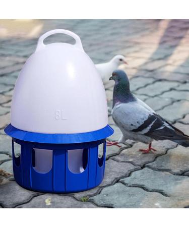 LOVIVER Portable Pigeon Waterer Drinker Cage Accessories Water Pot Container Water Bottle Automatic Bird Water Dispenser for Parrot Parakeet Dove 8L D 22cm H 38CM - Buy Online on GoSupps.com