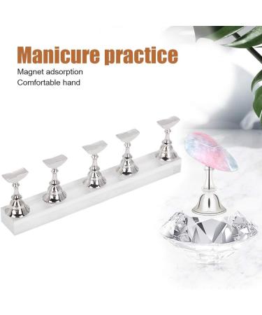 Proper Size Magnetic Nail Tips Holder Nail Art Display Stand High-Quality Materials for Home Beauty Salon Manicure Store Salon Shop(6#Set) - Buy Online on GoSupps.com