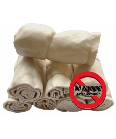 Premium Jumbo Beef Cheek Rolls Dog CHEW Treat - *(Original 8 Pack 6 INCH)* - Cheeky Rolls for Dogs - Single Ingredient - Rawhide Free - Super Thick - All Natural - Long Lasting Beef Cheek Rolls