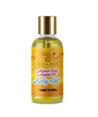 KIYAMEL Miracle Pure Argan Baby Oil Natural Moisturizing Oil with Vitamin E & Omega 6 Fatty Acids, Deep Hydration for Soft Skin, Hair, Face & Nails Nourishing Daily Care for a Healthy and Radiant Glow