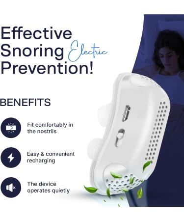 Buy Anti Snoring Devices | Twin Turbine Electric Snore Stopper for Men & Women - Effective Snoring Prevention - Buy Online on GoSupps.com